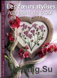 M. Bonnin - Les coeurs stylises au point de croix