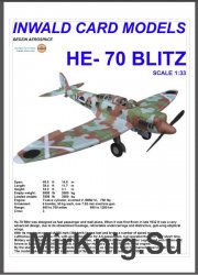Легкий разведчик-бомбардировщик Heinkel He-70 Blitz [Inwald Card Models]