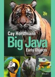 Big Java: Early Objects, 7th Edition