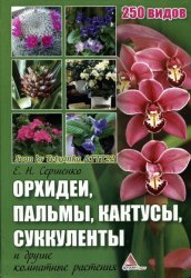Орхидеи, пальмы, кактусы, суккуленты и другие комнатные растения. 250 видов